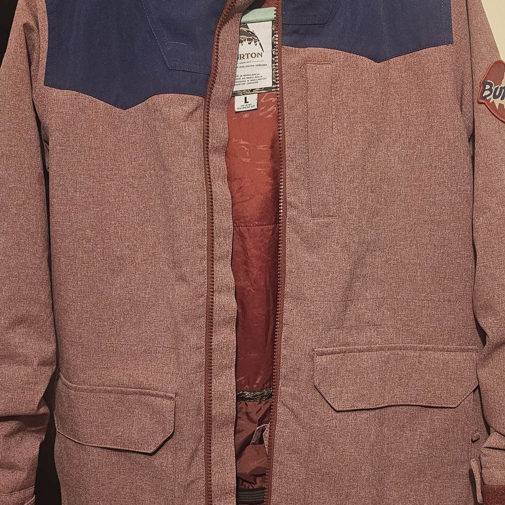 Burton Men's Jacket - Navy and Maroon